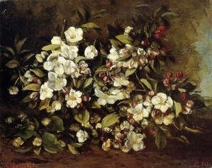 Gustave Courbet - Flowering Apple Tree Branch