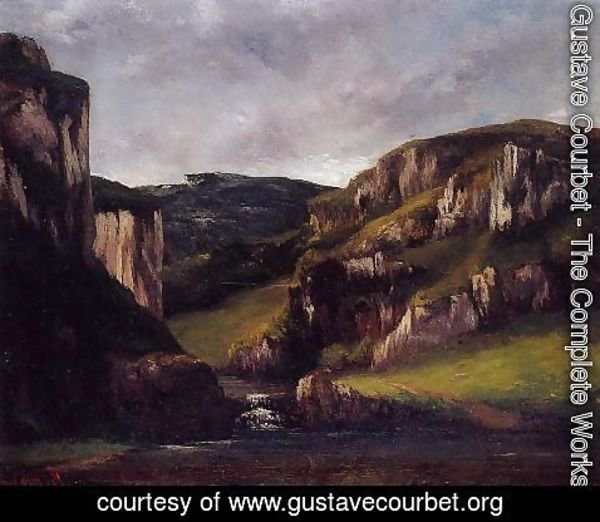 Gustave Courbet - Cliffs near Ornans