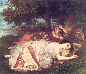 Gustave Courbet - The Young Ladies on the Banks of the Seine (or Summer)