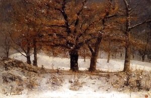 Gustave Courbet - Landscape with snow