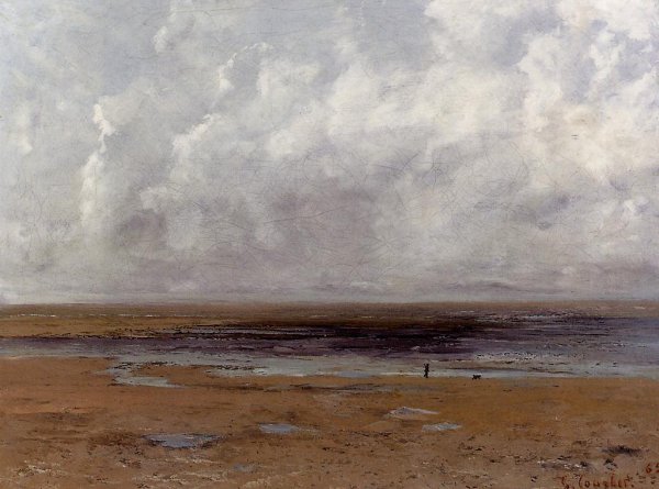 The Beach at Trouville at Low Tide