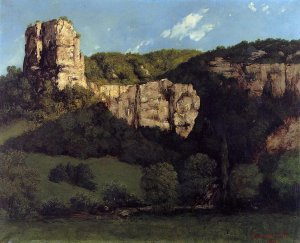 Landscape: Bald Rock in the Valley of Ornans