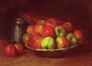 Still Life with Apples and a Pomegranate, 1871-72