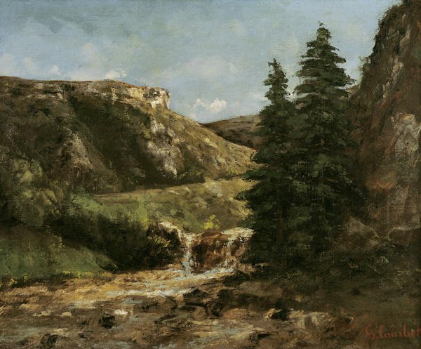 Landscape near Ornans, c.1858