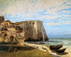 The Cliffs at Etretat after the storm, 1870