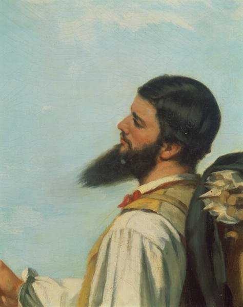 La Rencontre ou Bonjour M.Courbet (detail)