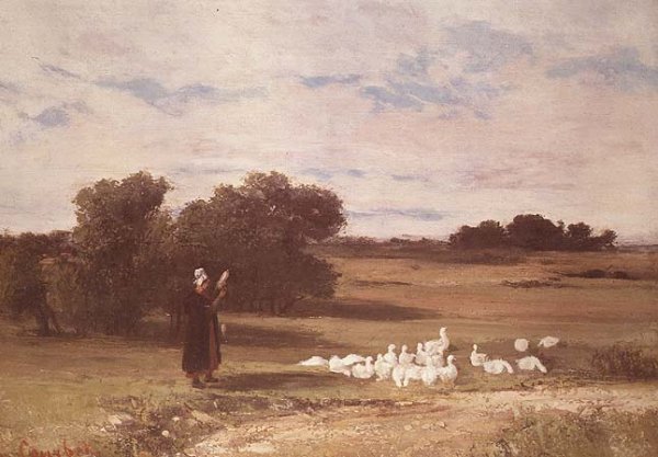 Girl with Geese