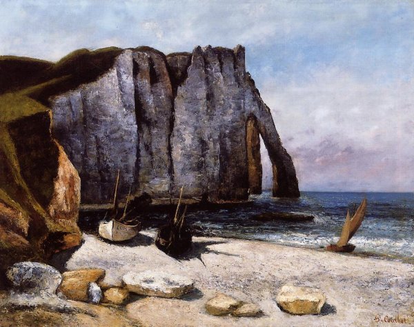 The Cliff at Etretat, the Porte d'Avale