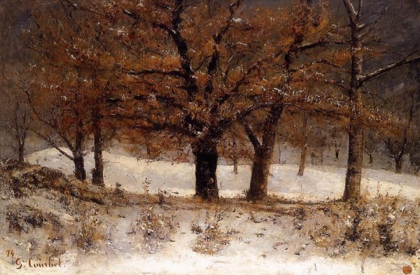 Landscape with snow