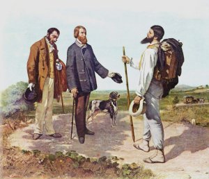 La Rencontre, or Bonjour Monsieur Courbet, 1854